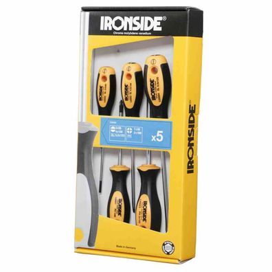 Schraubendreher-Set 5-teilig 2500 2-Komponenten-Griff Chrom-Vanadium-Stahl