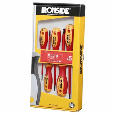 Schraubendreher-Set VDE 5-teilig 2500 2-Komponenten-Griff Chrom-Vanadium-Stahl
