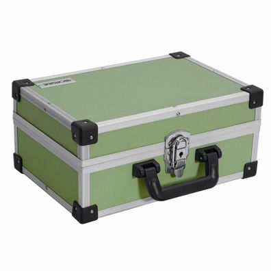 Alu Werkzeugkoffer grün 330x230x150mm Werkzeugkiste Werkzeugkasten Werkzeug TOP