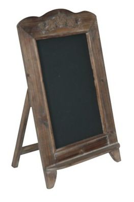 Casa Padrino Barock Schultafel mit Ständer, Schreibtafel aus Holz, Antik-Look, braun