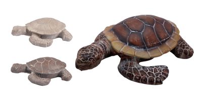Deko Schildkröte 51cm Gartendeko Gartenfigur Teichfigur Landschildkröte Tierdeko