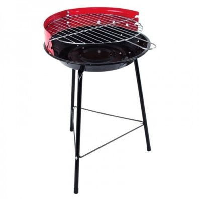 Kleiner Holzkohle Standgrill Glutwanne emailliert Höhe ca. 52 cm
