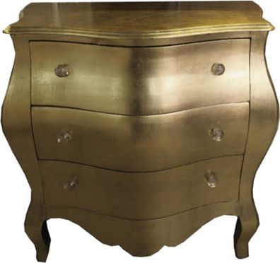 Casa Padrino Barock Kommode Gold 105 x 64 x 92.5 cm - Handgefertigtes Unikat