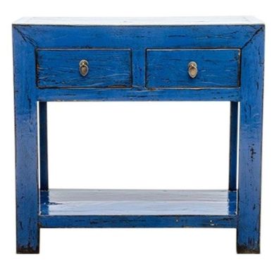 Casa Padrino Landhausstil Konsole Antik Stil Blau 90 x 40 x H. 85 cm - Landhausstil M