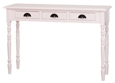 Casa Padrino Landhausstil Konsole Weiß 120 x 35 x H. 79 cm - Möbel im Landhausstil