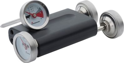 Landmann Grillthermometer Set BBQ Fleisch Grill Fleischthermometer Smoker