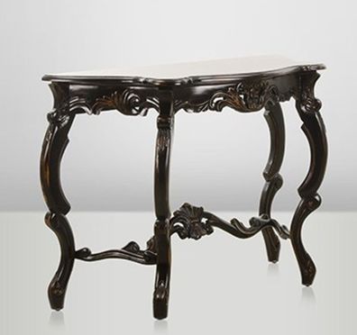 Casa Padrino Barock Konsolentisch Antik Stil Schwarz / Braun