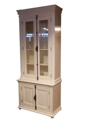 Shabby Chic Landhaus Stil Schrank Buffetschrank 100 x 45 x 245 cm - Schrank Esszimmer