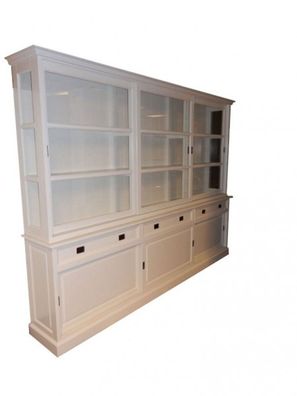Großer Shabby Chic Landhaus Stil Schrank mit 6 Türen und 3 Schubladen - Buffetschrank