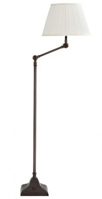Casa Padrino Luxus Stehleuchte Bronze Finish Weiß Stehlampe Lampe Leuchte - sehr eleg