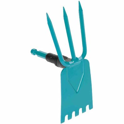 Gardena combisystem-Gartenhacke: Hacke mit geradem Blatt, 3 Zinken, 9 cm