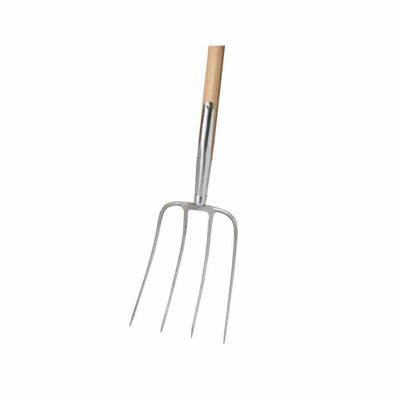 Pionier-dunggabel, 4 Zinken, 135 cm Eschen-Langstiel