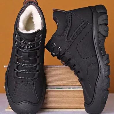 Herren Damen Sneaker Gefuttert Stiefel Schuhe Schneeschuhe Winter Stiefeletten