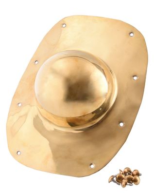 Umbo, Römischer Schildbuckel mit Schrauben, Messing