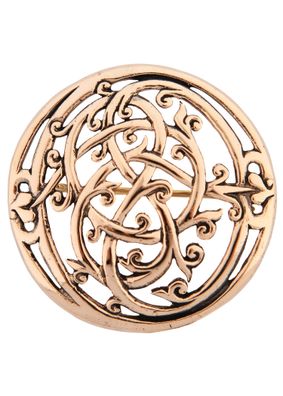 Wikinger Brosche im Urnes Stil aus Bronze