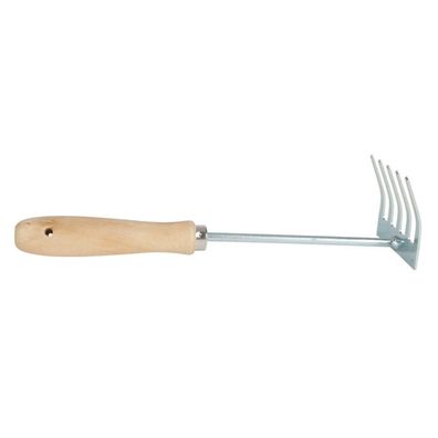 Kleinrechen mit Holzgriff Rechen Harke Gartenharke Gartenrechen Gartenhelfer