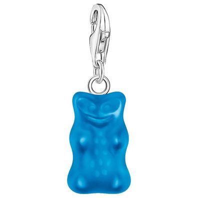 Thomas Sabo - 2181-017-1 - Charm-Anhänger - 925er Silber - Damen - Goldbär blau