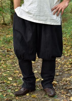 Wikinger Hose / Rushose Olaf, schwarz