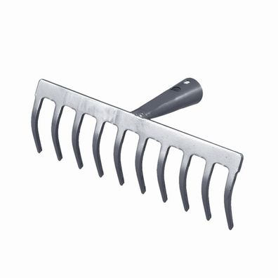 Gartenrechen 12 Zinken 31 cm Hammerschlag anthrazit