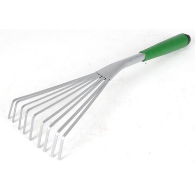 24x Fächer-Rechen Hand-Gartengerät 41,5cm Harke 9 Zacken