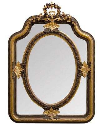 Casa Padrino Barock Spiegel Gold 90 x H. 120 cm - Antik Stil Wohnzimmermöbel