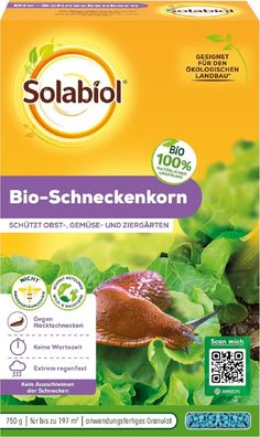 Solabiol Bio-Schneckenkorn 750g Faltschachtel für bis zu 197m²