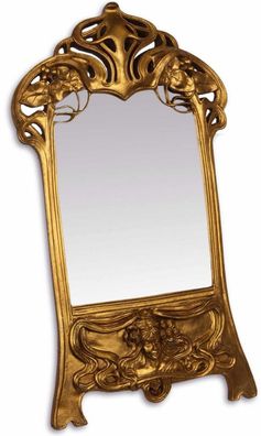 Casa Padrino Barock Tischspiegel / Schminkspiegel Gold 28 x H. 49,3 cm - Barock Spieg