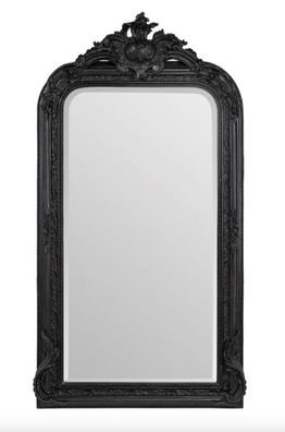 Casa Padrino Barock Spiegel Schwarz 90 x H. 160 cm - Wandspiegel Antik Stil Möbel