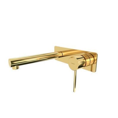 Waschtischarmatur Unterputz Wasserhahn LUGO Mischbatterie für Badezimmer in Gold