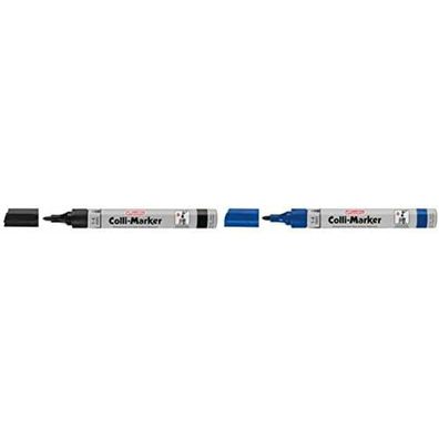 10 herlitz Colli-Marker Permanentmarker schwarz 1,0 - 4,0 mm