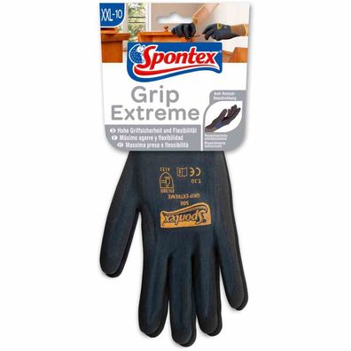 Spontex Grip Extreme Arbeitshandschuhe mit Nitrilbeschäumung, nach EN 388,