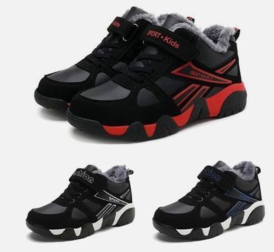 Kinder Winterschuhe Jungen Warm Gefuttert Schneestiefel Kinderschuhe Sneaker