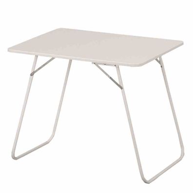 Campingtisch 60x80 cm, weiß mit U-Bügelgestell