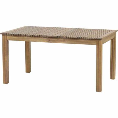 Falun Dining Tisch 150x90x74 cm Gestell und Tischplatte Akazienholz natur geölt