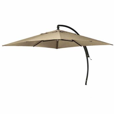 Ampelschirm Easy Sun 320x320 cm, anthrazit / taupe Bezug taupe, 100% Olefin