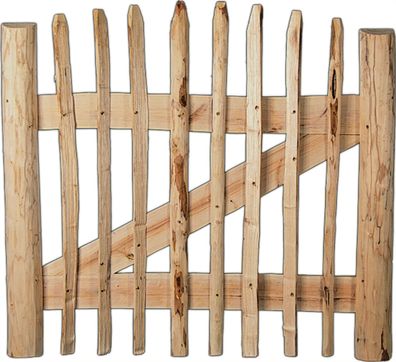 Lattenzauntor 1,5x1m Abstand 8-10cm für Staketenzaun Gartentor Forte Zauntor