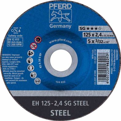 Trennscheibe Ø125mm 2,4mm Stahl Metall Winkelschleifer Schleifscheiben Werkstatt
