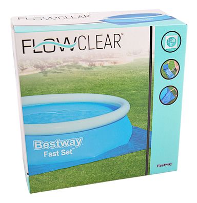 Bestway 335x335cm Pool Bodenschutzplane Unterlegplane Bodenplane Schutzplane