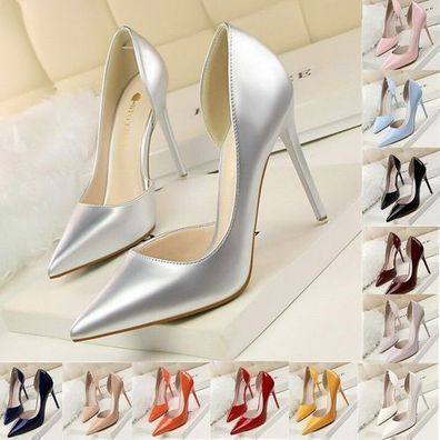 Neu Dopamin Damenschuhe Pumps Spitz Stilettoabsatz Bankett Party Sexy High Heels