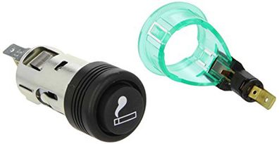 HELLA Zigarettenanzünder Universal, mit Flachsteckanschluss (6,3 mm), Befestigung
