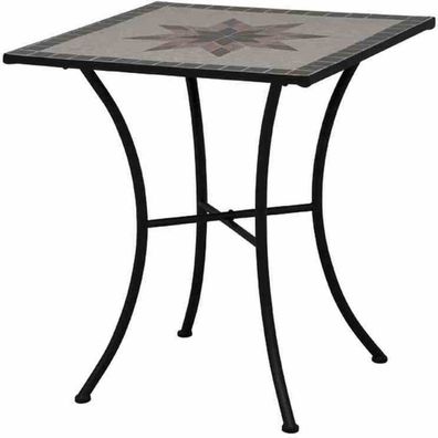 Stella Tisch 64x64x71 cm Gestell Stahl matt-schwarz, Tischplatte Keramik