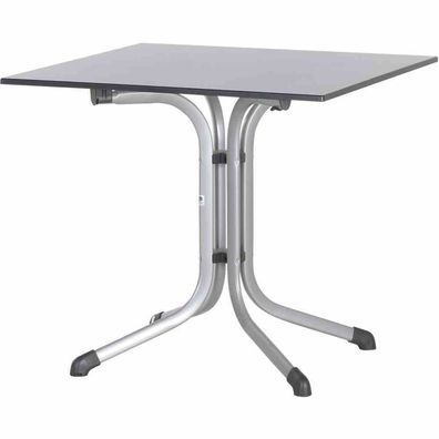 3130-50 Bouelvard-Klapptisch vivodur, 80x80 cm graphit Stahlgestell graphit,