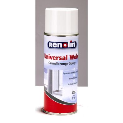 6x 400ml Dose Universal-Grundierungspray Holz Metall 12m² weiß weiss