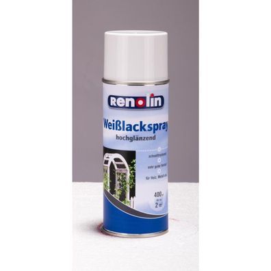 6x 400ml Weißlackspray Holz Metall lackieren schnelltrocknend hochglänzend