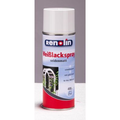 6x 400ml Weißlackspray für Holz Metall uvm Mehrzweck matt schnelltrocknend
