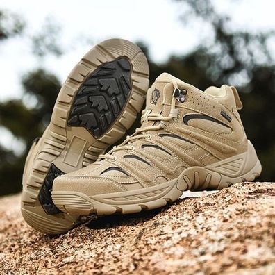 Herren Wanderschuhe Atmungsaktiv Trekkingschuhe HighTop Outdoorschuhe Turnschuhe