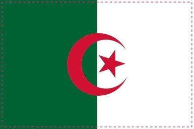 Algerien Flagge Aufkleber Sticker Fahne selbstklebend 5-60cm breit ES-FL-ALG