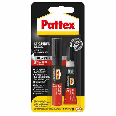 Sekundenkleber Plastix Flüssig 4ml/ 2g