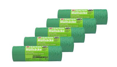 Abfallsäcke 5x 10 Stück 130L Müllsack Abfallsack Gartenabfallsäcke Müllbeutel