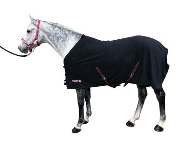 Horse Guard Infrarot Fleecedecke Pferde Abschwitzdecke schwarz versch. Größe